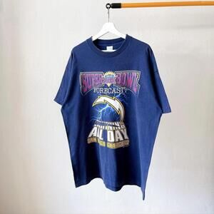1990S Salem Sportswear Usa Super Bowl San Diego Chargers Nfl T-Shirt